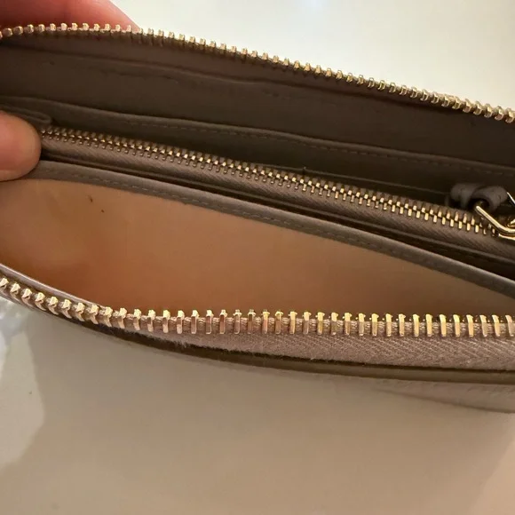 Chloe Marcie Full Zip Around Continental Wallet Gray - Picture 12 of 15